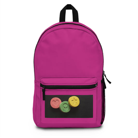 Vibrant Candy Heart-ryggsäck - perfekt för skolan, lekträffar och presenter / E