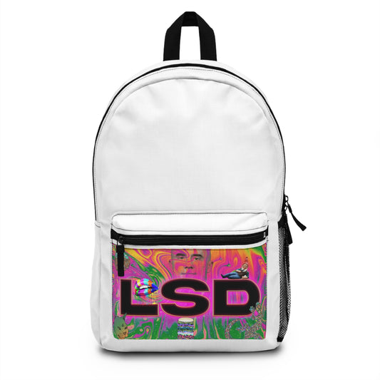 Livlig LSD-ryggsäck för kreativa själar | Unik konstdesign