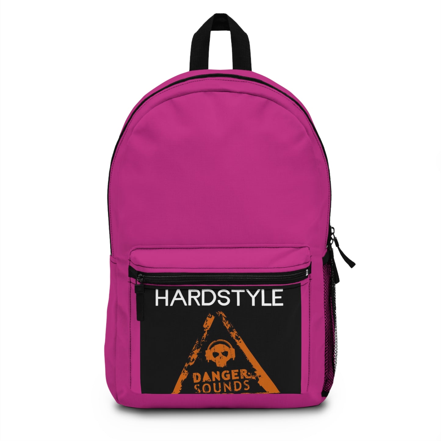 Hardstyle Danger Sounds Ryggsäck - Snygg rosa väska för musikälskare