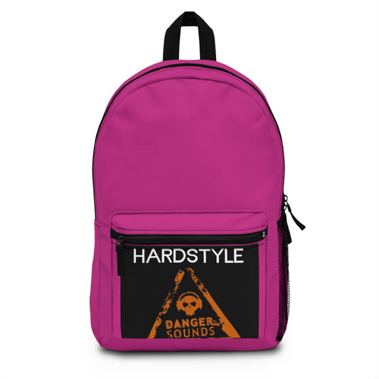 Hardstyle Danger Sounds Ryggsäck - Snygg rosa väska för musikälskare