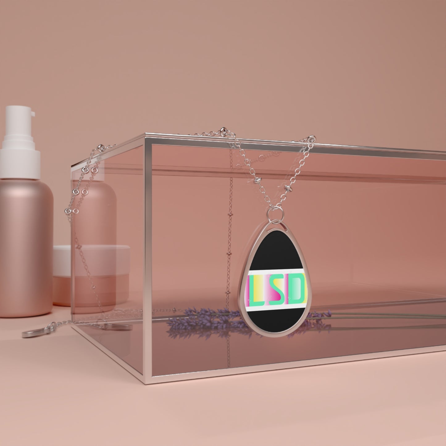 LSD Oval Halsband - Trendigt Teardrop hängsmycke för snyggt statement