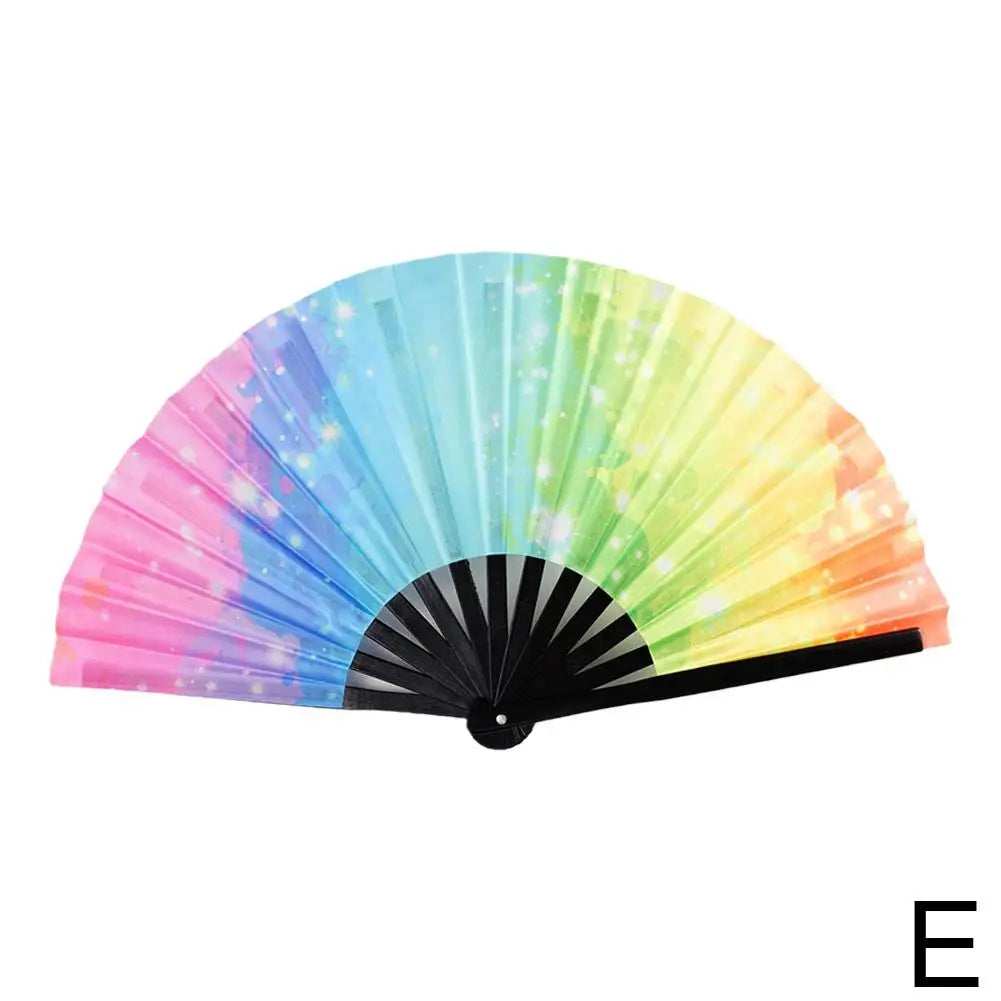 33cm Large Folding Hand Rave Fan Chinease/Japanese Gradient