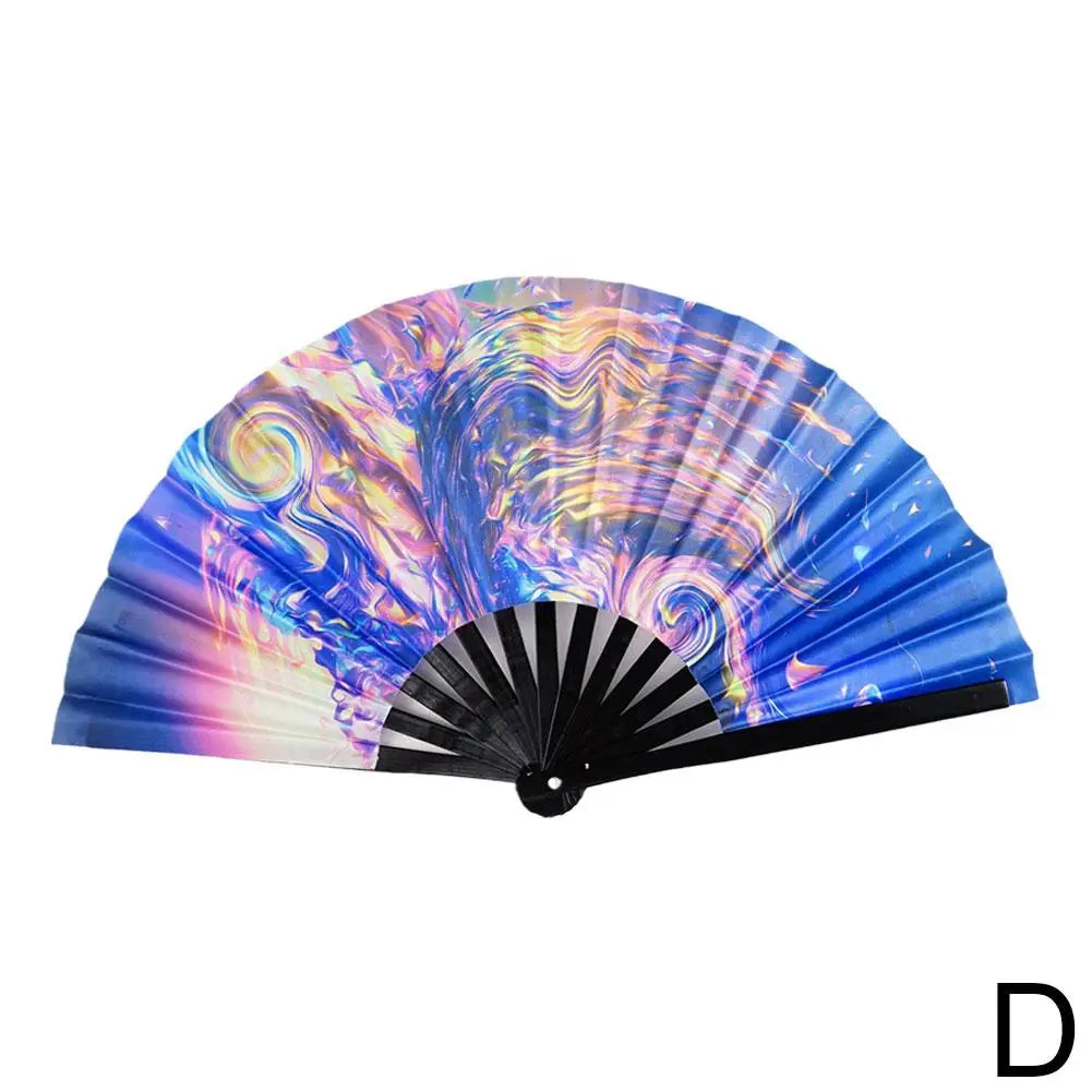 33cm Large Folding Hand Rave Fan Chinease/Japanese Gradient