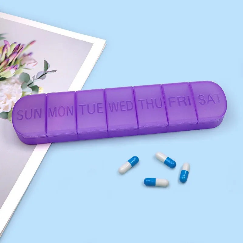 7 dagar per vecka Pillbox Tabletthållare Medicinförvaringsfodral