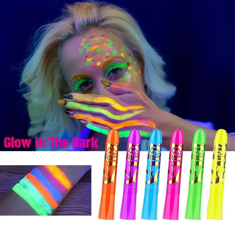 Tvättbar vattenlöslig ansiktsmålning - UV NEON