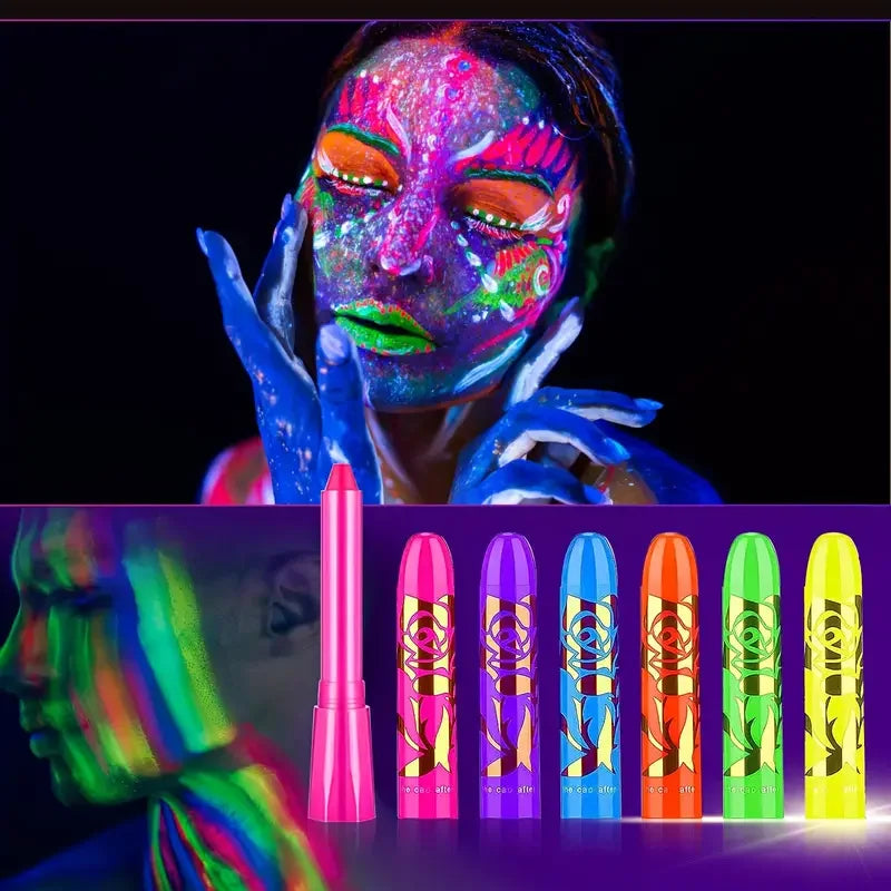 Tvättbar vattenlöslig ansiktsmålning - UV NEON