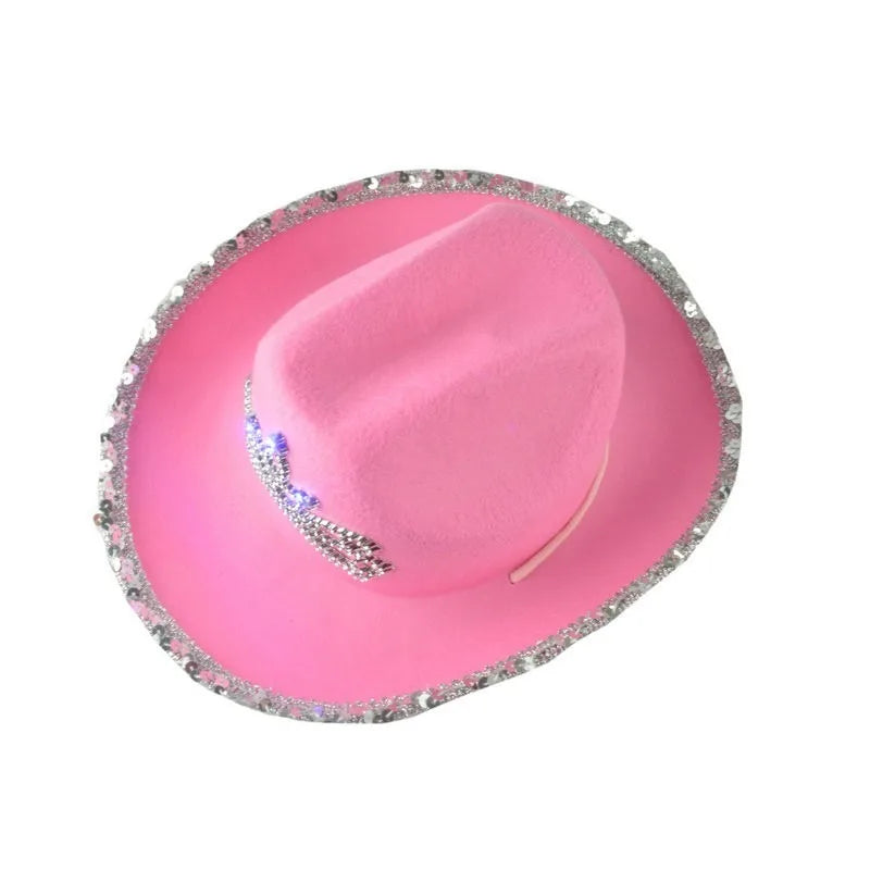 Pink Cowboy Hats for Women Girls