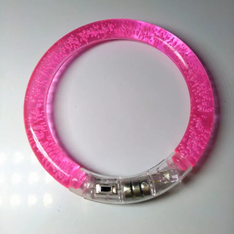1 STYCK Flash Armband LED Blinkande handledsglöd armring