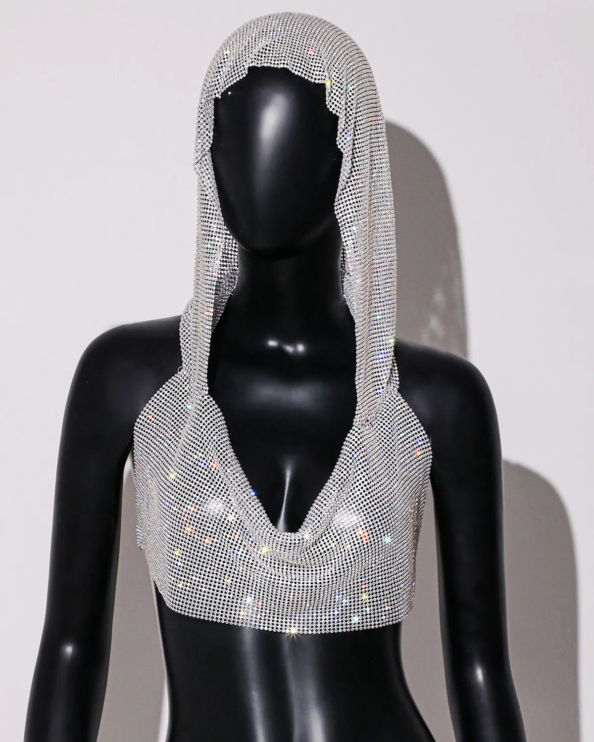Glänsande strass Fishnet, Cover Up Party Club