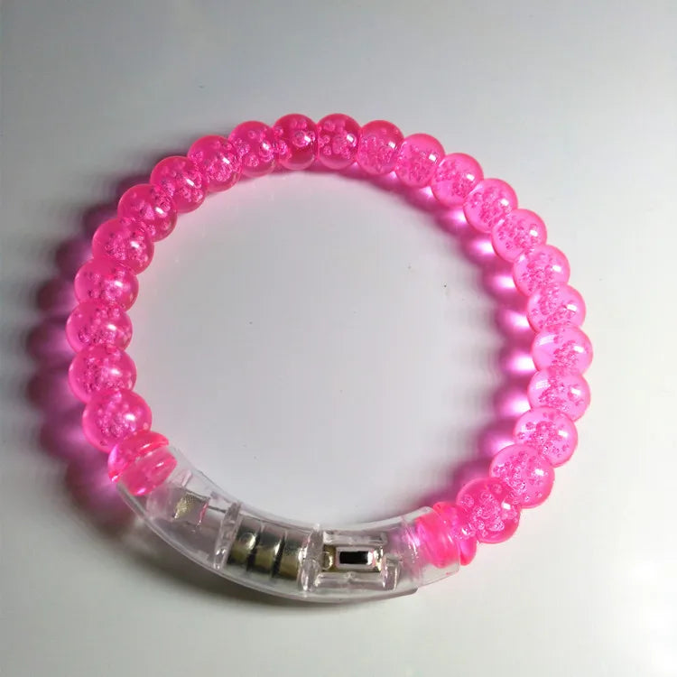 1 STYCK Flash Armband LED Blinkande handledsglöd armring