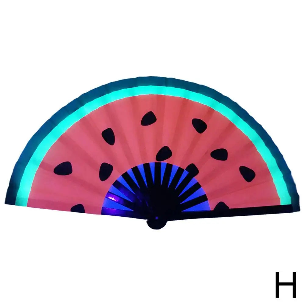 33cm Large Folding Hand Rave Fan Chinease/Japanese Gradient
