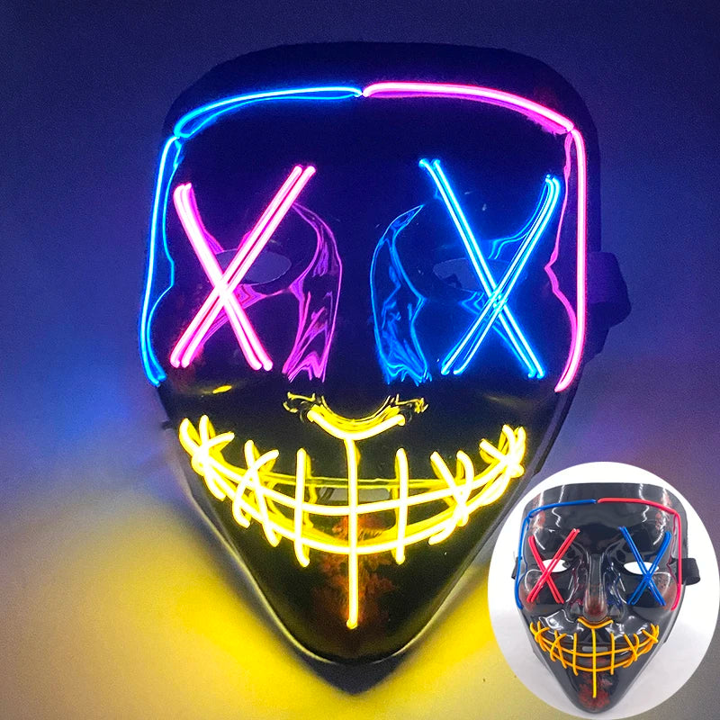 Wireless Rave Mask Dekor Lysande LED