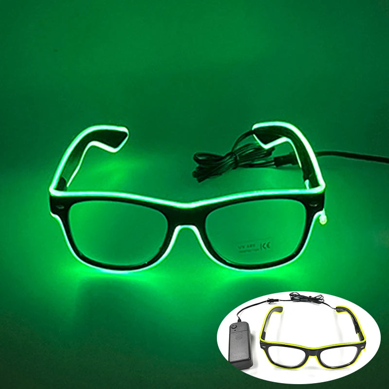 Rave Glödande Glasögon Med Neon