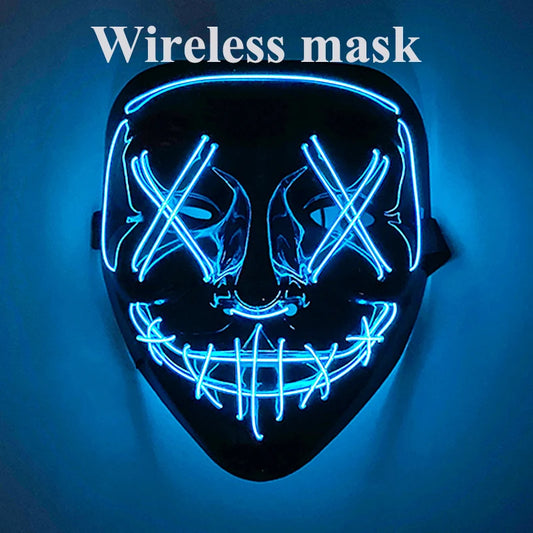 Wireless Rave Mask Dekor Lysande LED