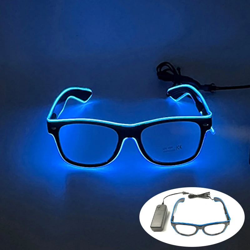Rave Glödande Glasögon Med Neon