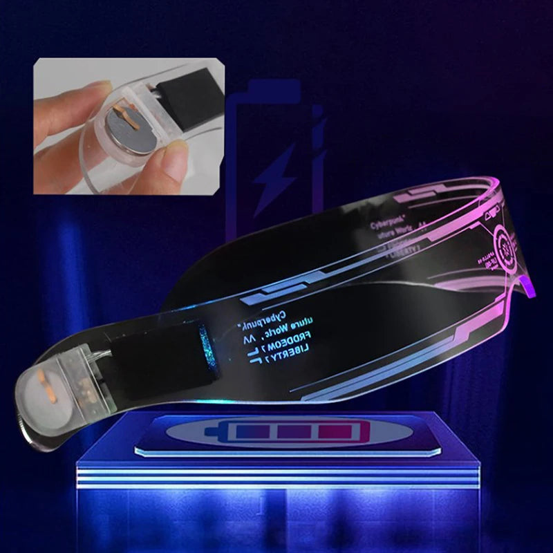 Mode Lysande Dekorativa Glasögon Neon