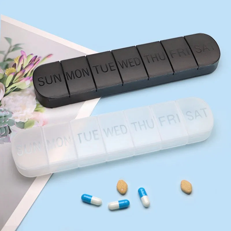 7 dagar per vecka Pillbox Tabletthållare Medicinförvaringsfodral