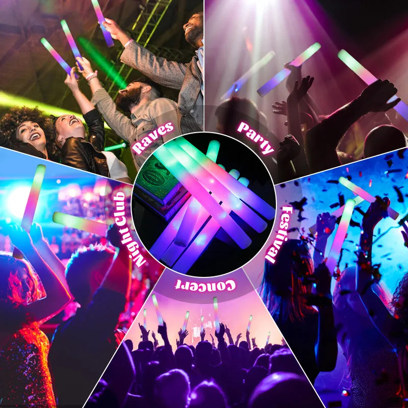 15Pcs LED Glow Sticks Bulk
