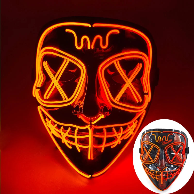 Wireless Rave Mask Dekor Lysande LED