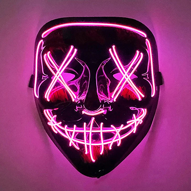 Wireless Rave Mask Dekor Lysande LED