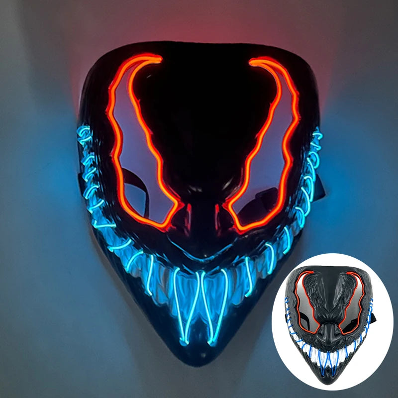 Wireless Rave Mask Dekor Lysande LED