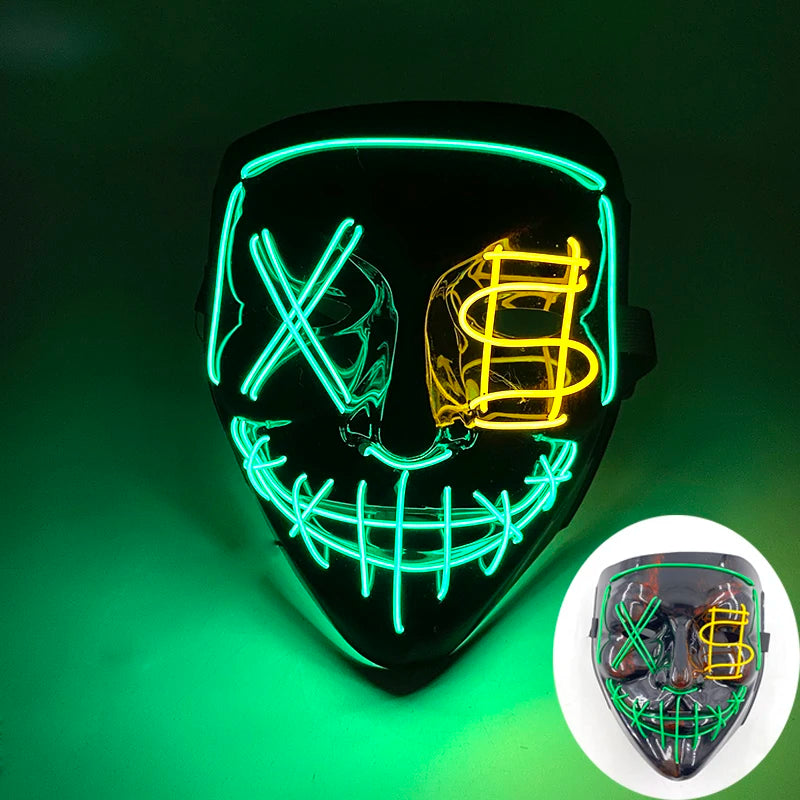 Wireless Rave Mask Dekor Lysande LED