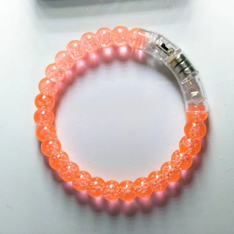1 STYCK Flash Armband LED Blinkande handledsglöd armring