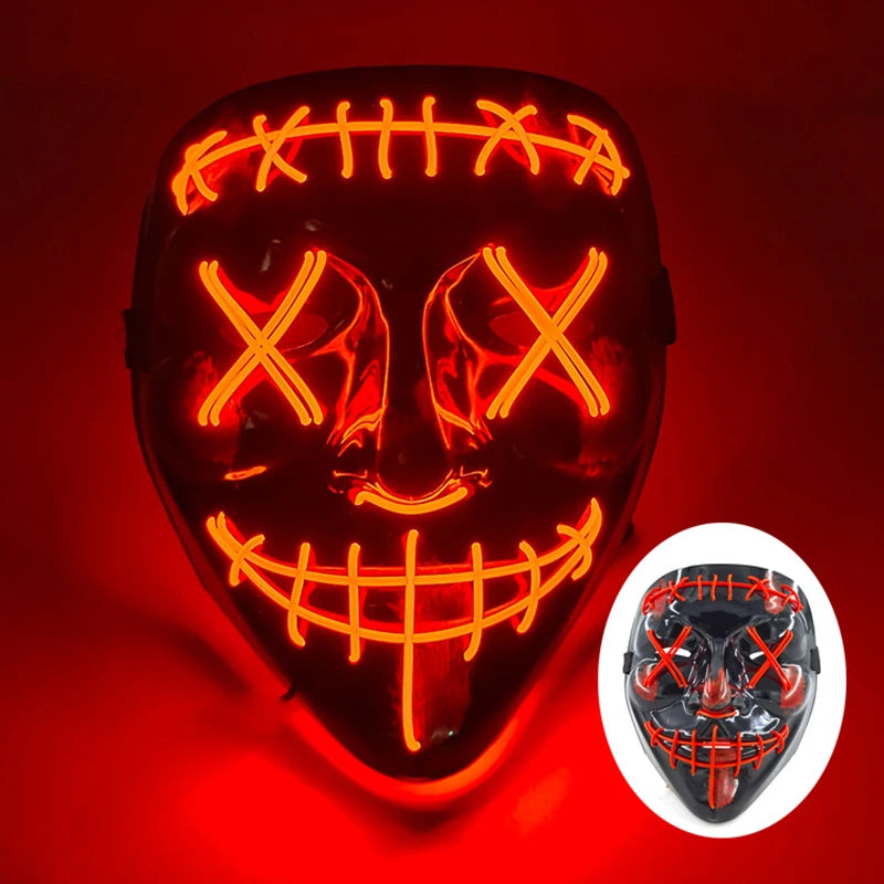 Wireless Rave Mask Dekor Lysande LED