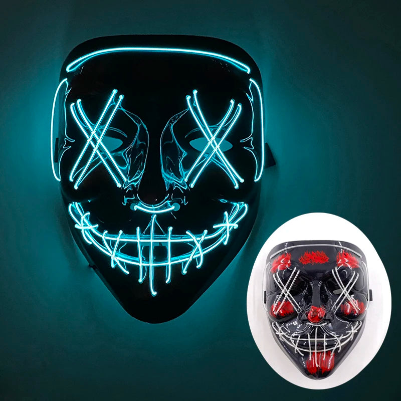 Wireless Rave Mask Dekor Lysande LED