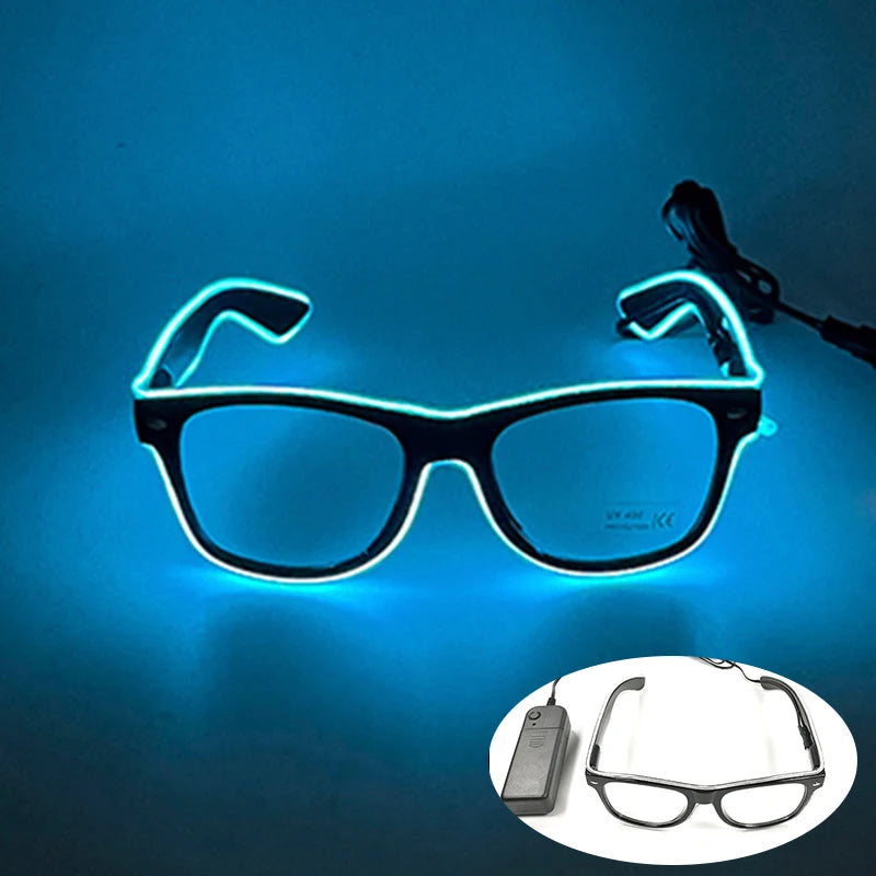 Rave Glödande Glasögon Med Neon