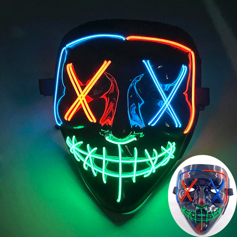 Wireless Rave Mask Dekor Lysande LED
