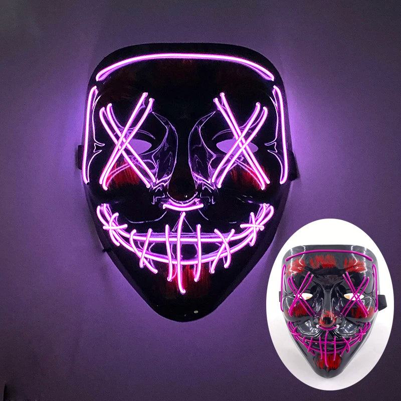 Wireless Rave Mask Dekor Lysande LED