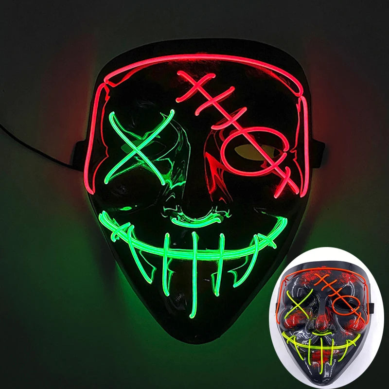 Wireless Rave Mask Dekor Lysande LED