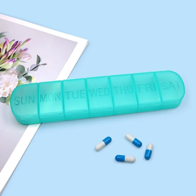 7 dagar per vecka Pillbox Tabletthållare Medicinförvaringsfodral