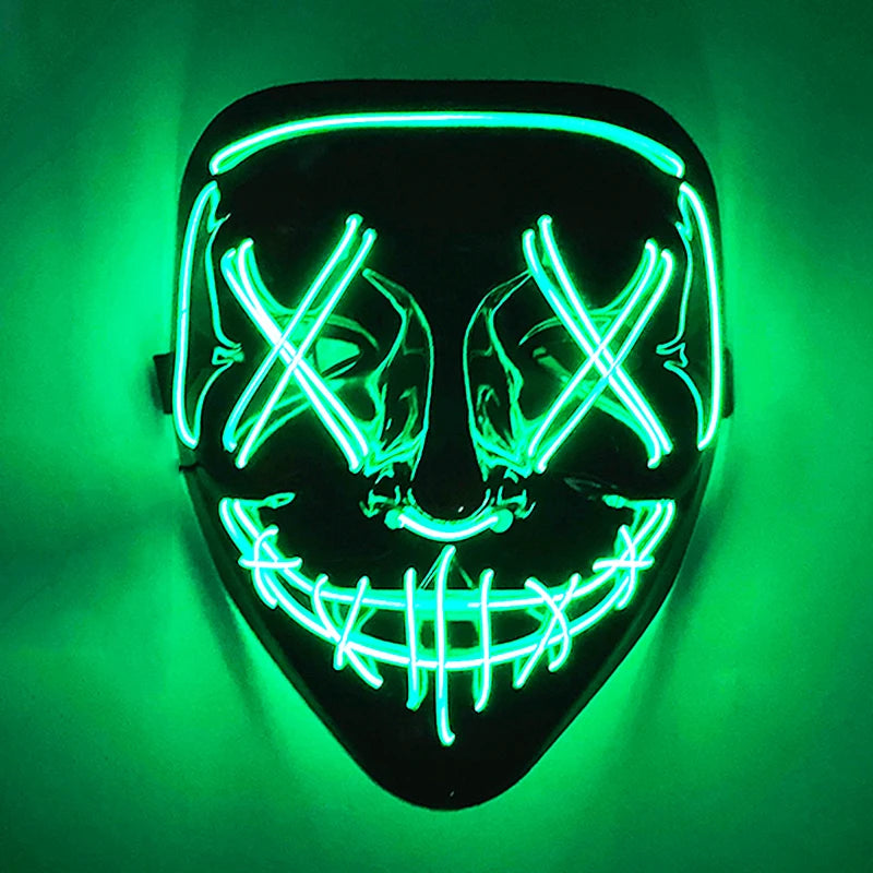 Wireless Rave Mask Dekor Lysande LED