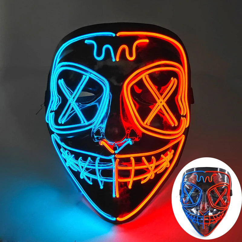 Wireless Rave Mask Dekor Lysande LED