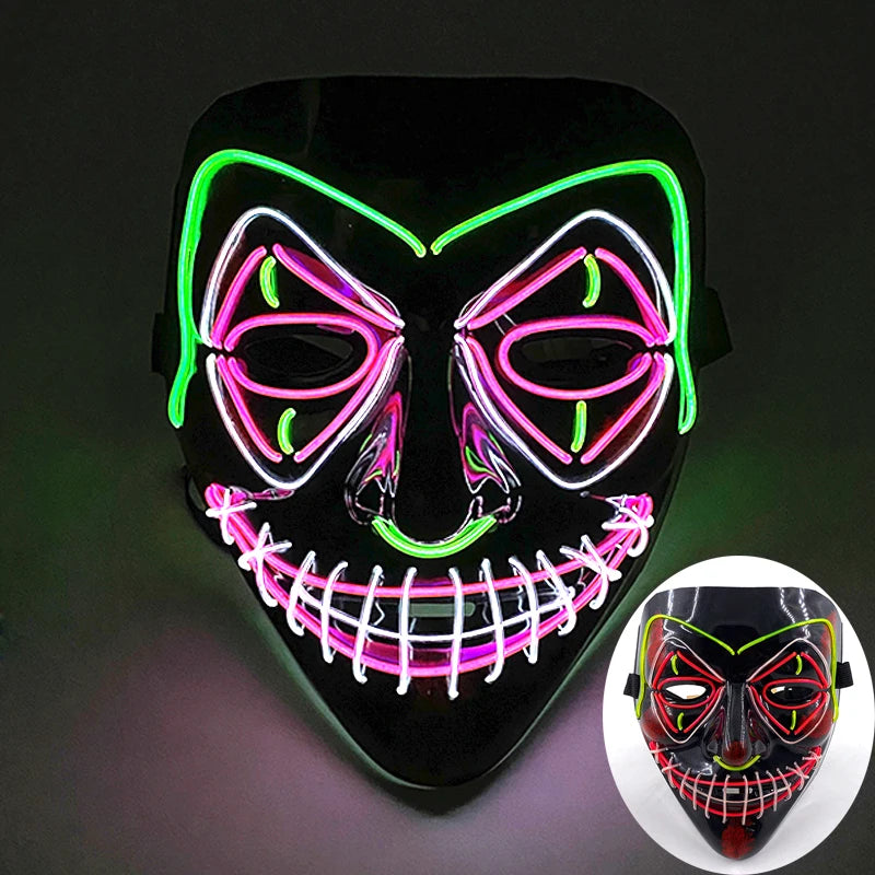 Wireless Rave Mask Dekor Lysande LED