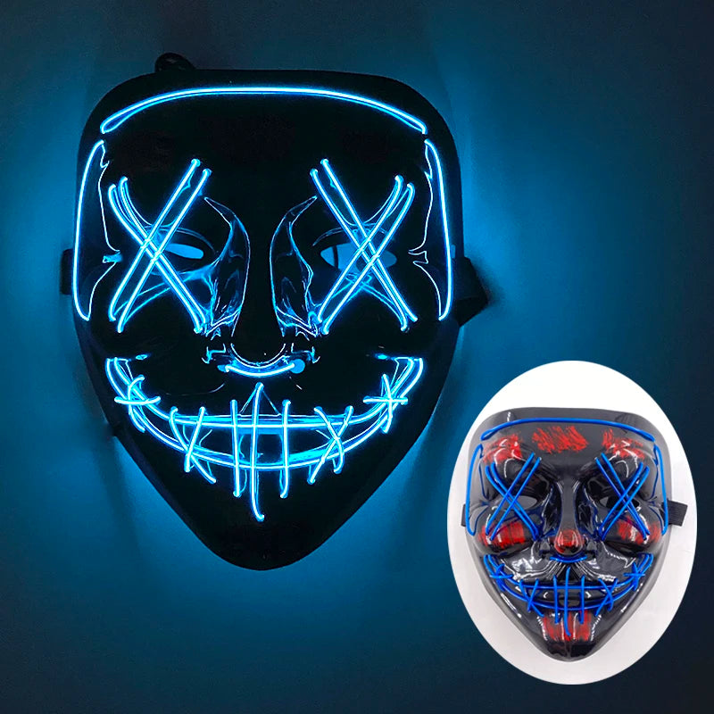 Wireless Rave Mask Dekor Lysande LED