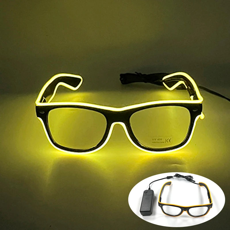 Rave Glödande Glasögon Med Neon