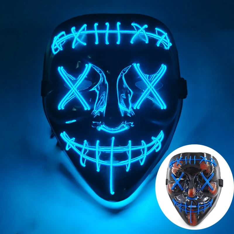 Wireless Rave Mask Dekor Lysande LED