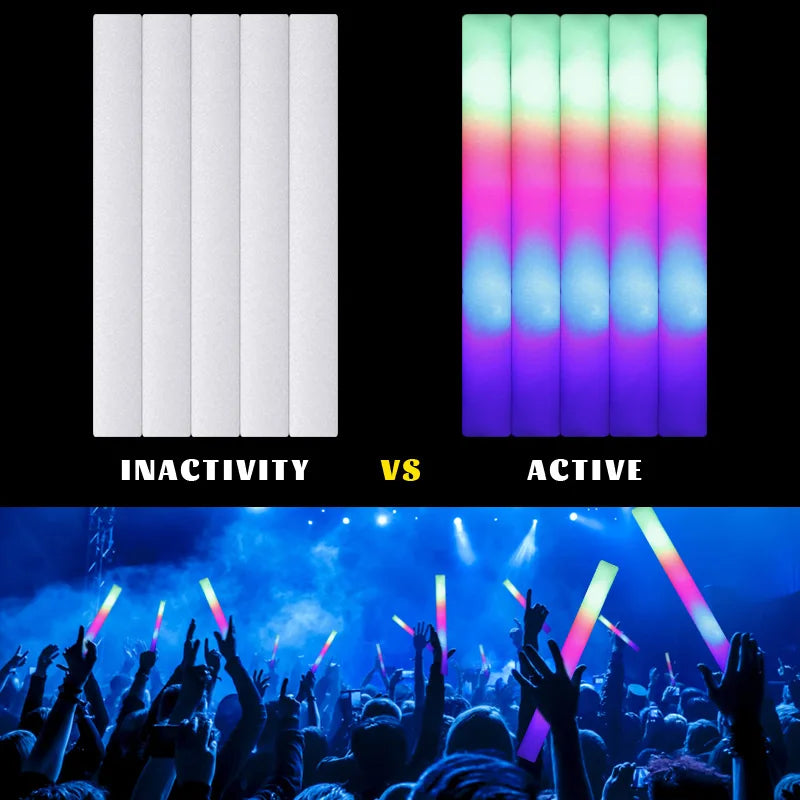 15Pcs LED Glow Sticks Bulk