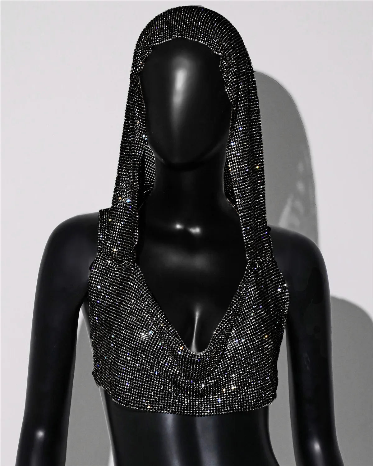 Glänsande strass Fishnet, Cover Up Party Club