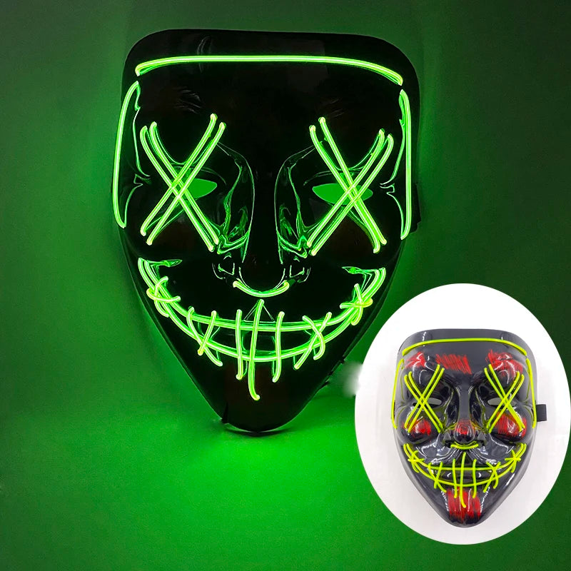 Wireless Rave Mask Dekor Lysande LED