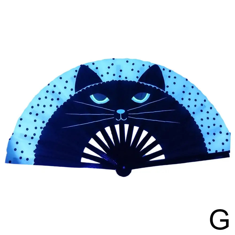 33cm Large Folding Hand Rave Fan Chinease/Japanese Gradient