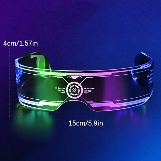 Mode Lysande Dekorativa Glasögon Neon