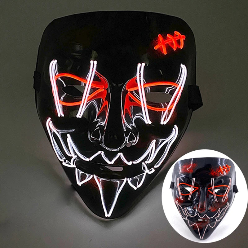 Wireless Rave Mask Dekor Lysande LED