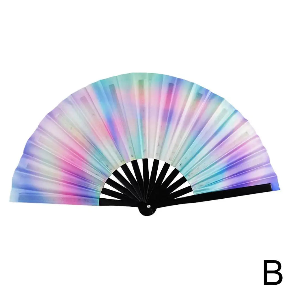 33cm Large Folding Hand Rave Fan Chinease/Japanese Gradient