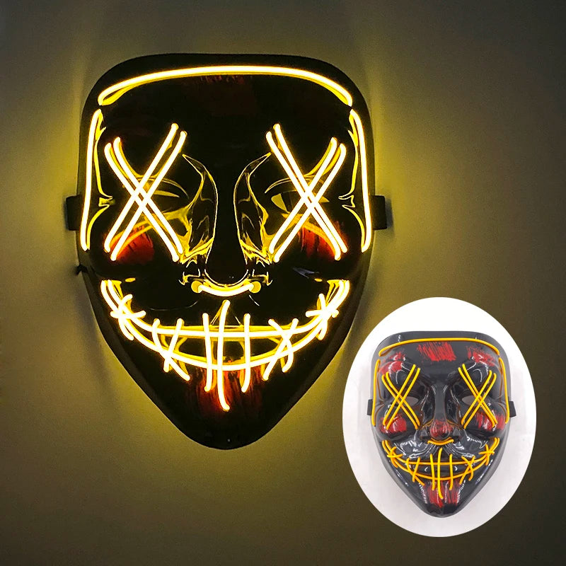 Wireless Rave Mask Dekor Lysande LED