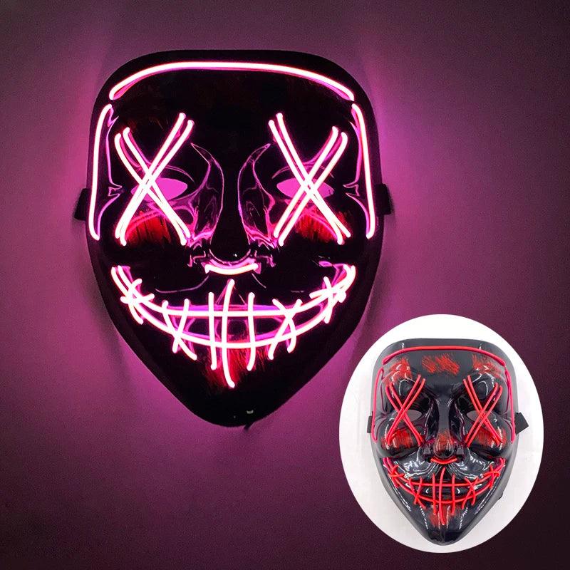 Wireless Rave Mask Dekor Lysande LED