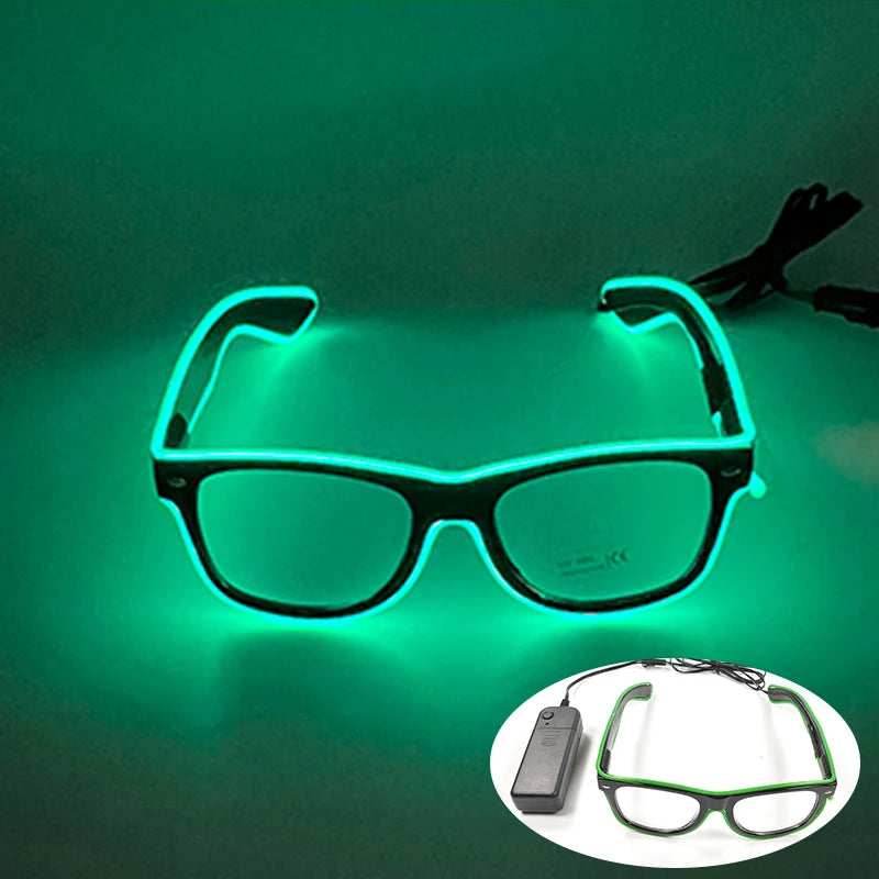 Rave Glödande Glasögon Med Neon